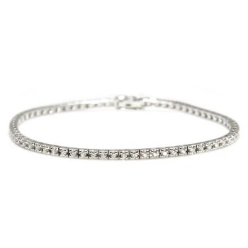 Tennisarmband aus 18-karätigem Weißgold mit 1,00 ct Diamanten - Modell BR2694