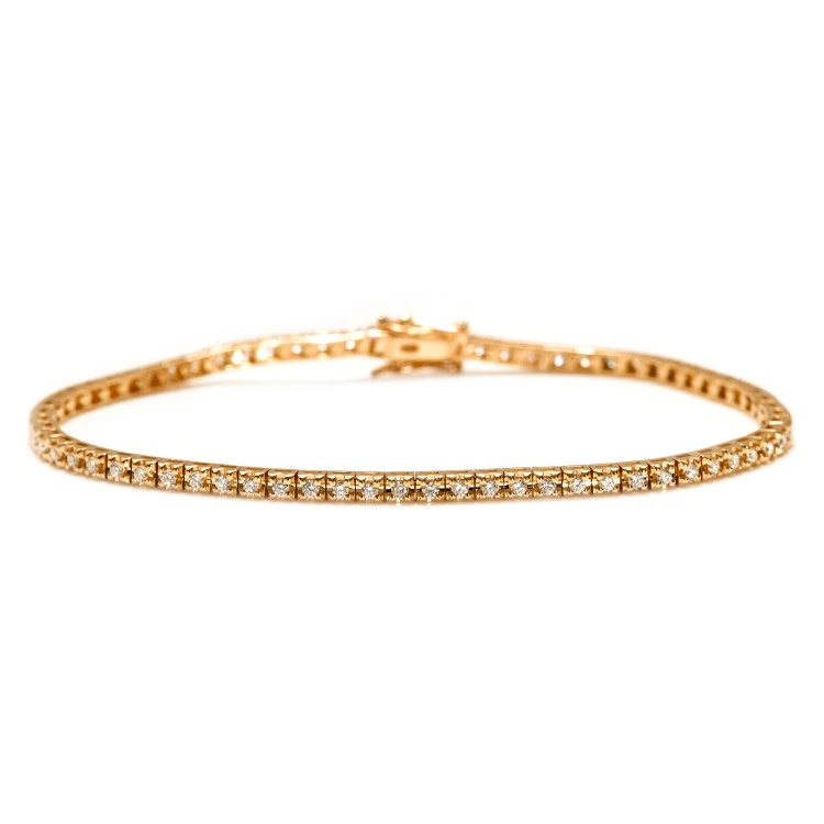 Tennis Bracelet in 18k Gold with 1.50ct Diamonds br2694