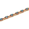 Pulsera de oro con diamantes, rubíes y topacios - modelo br2705