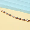 Pulsera de oro con diamantes, rubíes y topacios - modelo br2705