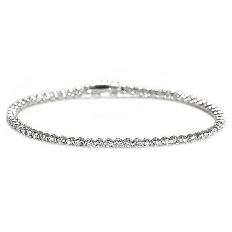 Tennis Bracelet in 18k Gold with 1.50ct Diamonds br2762