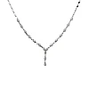 Gold Necklace with Round Diamonds and Wand col3628