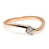 Anillo de compromiso de oro con diamante de 0,10 ct a 0,25 ct - modelo i001