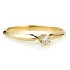 Verlovingsring i009 in goud met diamant 0,10 ct - 0,25 ct