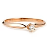Verlovingsring i009 in goud met diamant 0,10 ct - 0,25 ct