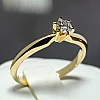 Verlovingsring i012 in goud met diamant 0,15 ct - 0,25 ct