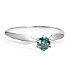 Verlobungsring i017p6Db in Gold mit blauem Diamant 0,30 ct – 0,50 ct