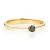 Gold-Verlobungsring i026dn mit schwarzem Diamant 0,20 ct – 0,33 ct