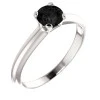 Bague de fiançailles en or avec diamant noir 0,33 ct - 0,85 ct - modèle i122005