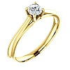 Anillo de compromiso de oro con diamante certificado GIA de 0,30 o 0,40 ct - modelo i122047