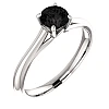 Bague de fiançailles en or avec diamant noir 0,33 ct - 0,85 ct - modèle i122047