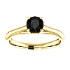 Bague de fiançailles en or avec diamant noir 0,33 ct - 0,85 ct - modèle i122047
