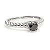 Bague de fiançailles en or avec diamant noir 0,33 ct - 0,85 ct - modèle i1220471
