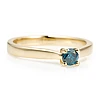 Bague de fiançailles en or avec diamant bleu 0,20 ct - 0,25 ct - modèle i122089