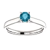 Bague de fiançailles en or avec diamant bleu 0,20 ct - 0,25 ct - modèle i122089