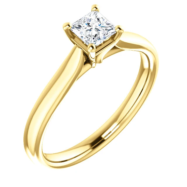 Bague de fiançailles en or avec diamant certifié GIA de 0,30 ct ou 0,40 ct - modèle i122089