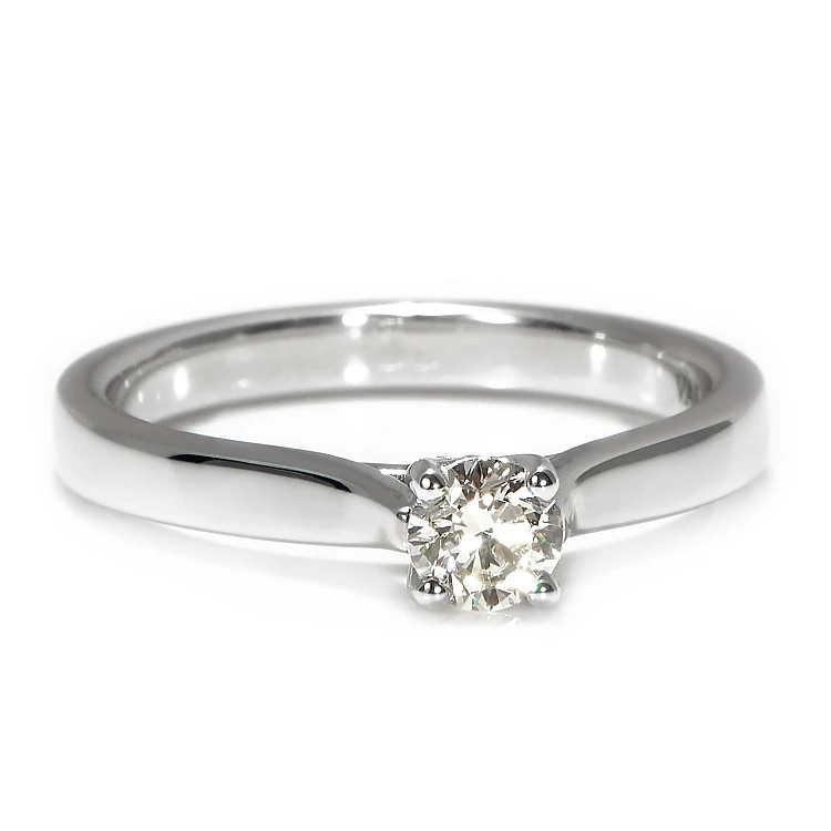 Bague de fiançailles en or avec diamant certifié GIA de 0,30 ct ou 0,40 ct - modèle i122089