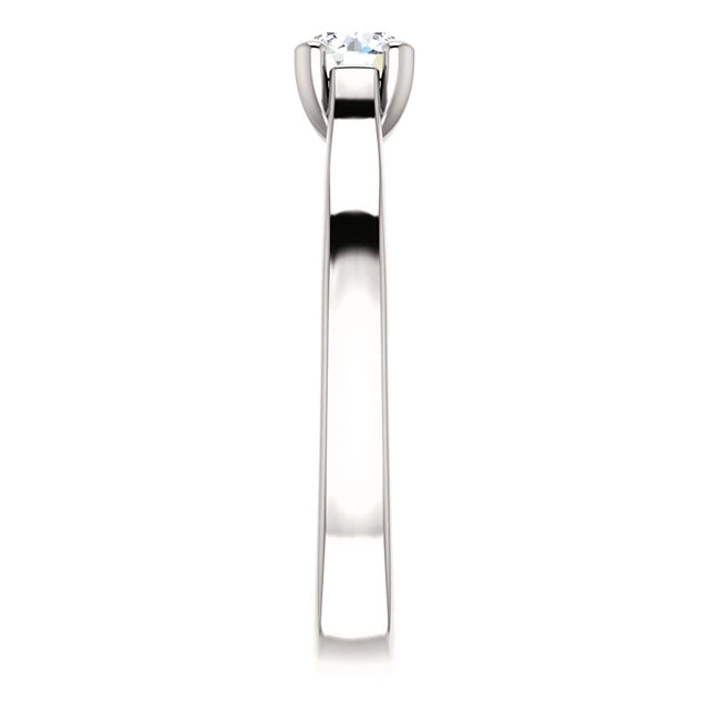 Anillo de compromiso de oro con diamante incoloro de 0,30 ct o 0,40 ct con certificación GIA - modelo i122100