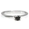 Bague de fiançailles en or avec diamant noir 0,33 ct - 0,85 ct - modèle i122100