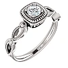 Anello di fidanzamento in oro con diamante brillante certificato GIA - modello i122341