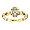 Bague de fiançailles en or avec diamant incolore certifié GIA 0,30 ct ou 0,40 ct - modèle i122341