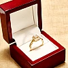 Bague de fiançailles en or avec diamant incolore certifié GIA 0,30 ct ou 0,40 ct - modèle i122341