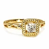 Bague de fiançailles en or avec diamant incolore certifié GIA 0,30 ct ou 0,40 ct - modèle i122341