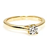 18K Gold Engagement Ring with GIA Certified Brilliant Diamond - model i122455