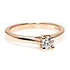 18K Gold Engagement Ring with GIA Certified Brilliant Diamond - model i122455