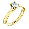 Verlovingsring i122455 in goud met diamant - GIA 1,00 ct