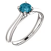 Bague de fiançailles en or avec diamant bleu 0,20 ct - 0,25 ct - modèle i122455
