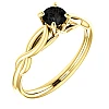 Gold-Verlobungsring i122705Dn mit schwarzem Diamant 0,33 ct – 0,85 ct