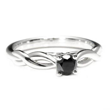 Gold-Verlobungsring i122705Dn mit schwarzem Diamant 0,33 ct – 0,85 ct