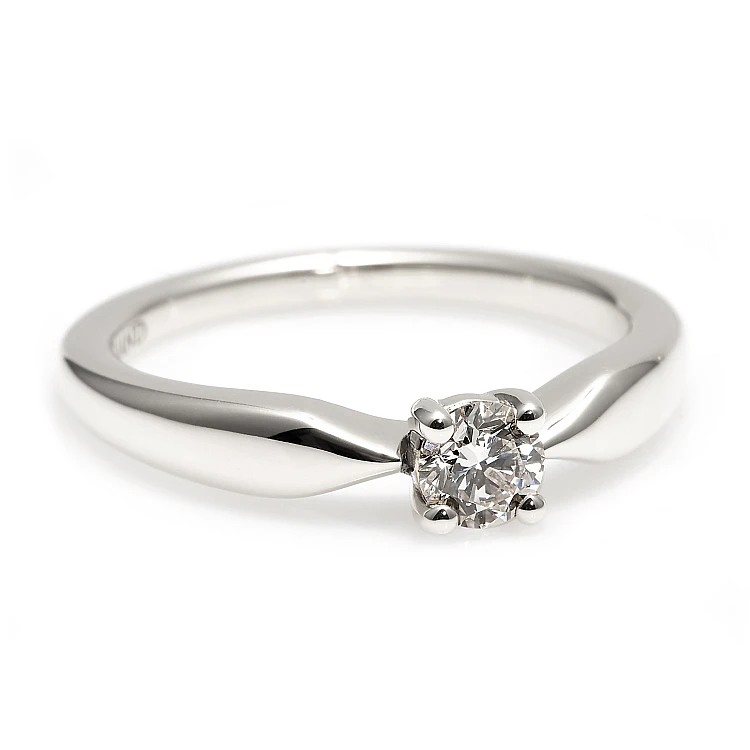 18K Gold Engagement Ring with GIA Certified Brilliant Diamond - model i123018