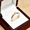 18K Gold Engagement Ring with GIA Certified Brilliant Diamond - model i123018