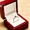 Bague de fiançailles en or avec diamant noir 0,33 ct - 0,85 ct - modèle i123058