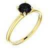 Bague de fiançailles en or avec diamant noir 0,33 ct - 0,85 ct - modèle i123058