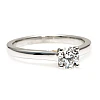 Anillo de compromiso de oro con diamante incoloro de 0,30 ct o 0,40 ct con certificación GIA - modelo i123059