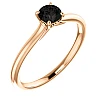 Bague de fiançailles en or avec diamant noir 0,33 ct - 0,85 ct - modèle i123060