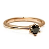 Engagement ring i168dn Tiffany model in Gold with Black Diamond 0.50ct - 0.85ct