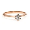 Anello di fidanzamento modello Tiffany i168 in Oro con Diamante - GIA 0,50 ct - 0,70 ct