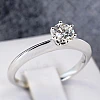 Klassischer Verlobungsring aus Platin mit Diamant – GIA 0,50 ct – 0,70 ct i1906Pt