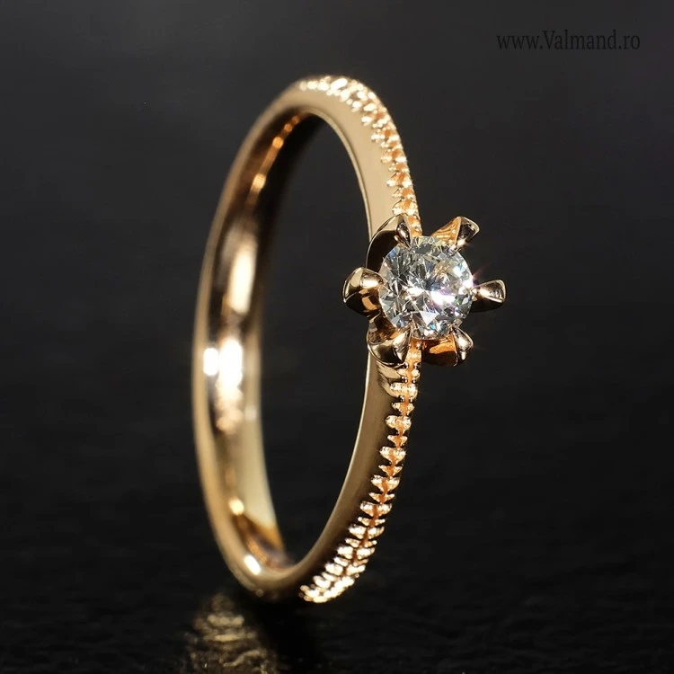 Verlobungsring i220 in Gold mit Diamant 0,10 ct – 0,25 ct