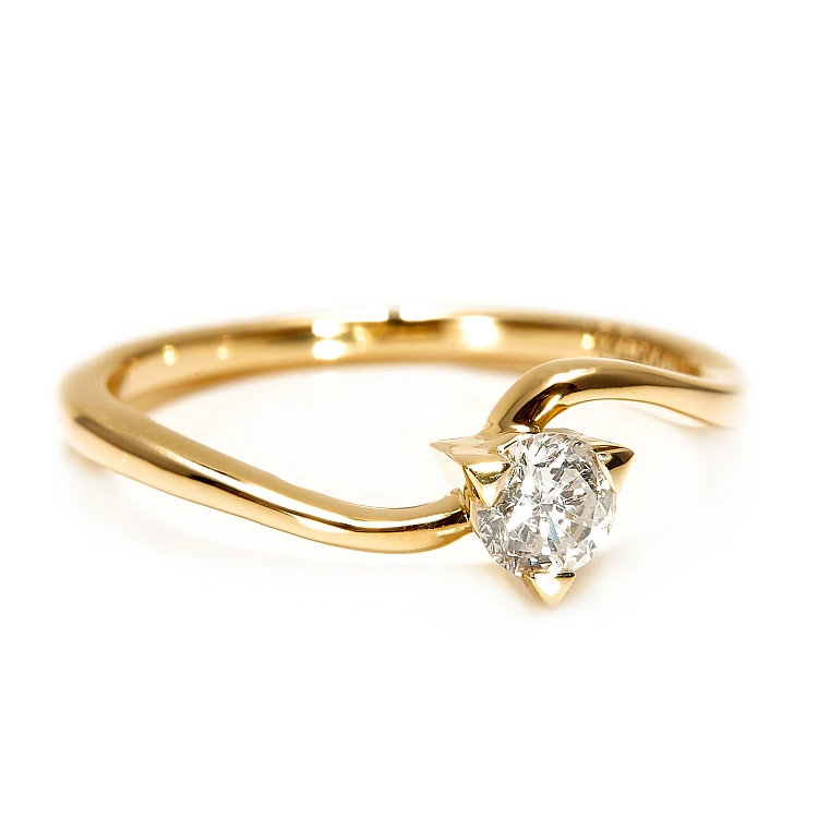 Verlobungsring i571 in Gold mit Diamant 0,10 ct – 0,25 ct