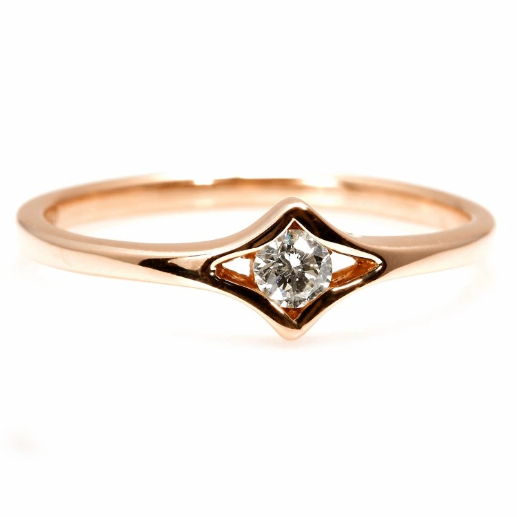 Bague de fiançailles en or avec diamant 0,10 ct - 0,25 ct - modèle i666