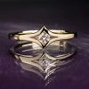 Bague de fiançailles en or avec diamant 0,10 ct - 0,25 ct - modèle i666