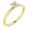 Anillo de compromiso de oro con diamante incoloro de 0,30 ct o 0,40 ct con certificación GIA - modelo i71626