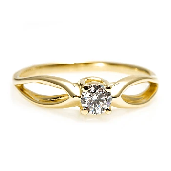 18k Gold or Platinum Engagement Ring with Colorless Diamond GIA Certified 1.00ct - model i71627