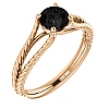 Bague de fiançailles en or avec diamant noir 0,33 ct - 0,85 ct - modèle i71741