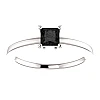 Bague de fiançailles en or avec diamant noir 0,50 ct - 0,85 ct - modèle i71863